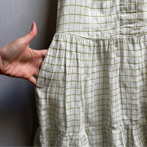 Hudson North The Picnic 100% Linen Tier dress Sz XS - Picture 3 of 13